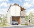 手描き建築外観パース(手書き)制作します 住宅・店舗をあたたかく魅せる手描き表現 イメージ5