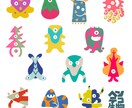 可愛くてちょっとおかしなモンスターを描きます オリジナルイメージモンスターを作成します！ イメージ4