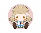 おすわりイラストを作成します ちょこんと可愛いく、ぬいぐるみみたい！ イメージ7