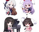 ミニキャラ（SD・デフォルメ）イラスト制作します 商用利用可O！グッズ・アイコン・動画・配信活動などに イメージ1