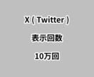 X表示回数10万回増やします ⭐減少しない⭐インプレッション数が増えるよう拡散します！ イメージ1