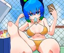 イラスト制作（等身高め）やります キャラクター立ち絵やグッズ制作、MVなどに！ イメージ4