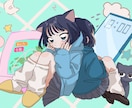 女の子のコテキャ、一枚絵をご提供致します どんなイラスト、デザインでもお任せ下さい！ イメージ7