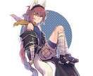カラーイラスト作成します キャラクター立ち絵、動画サムネイルなど イメージ1