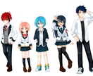 鮮やかなキラキラ可愛いイラストなんでも描きます アニメ調で可愛いイラストをを求めてる方へ イメージ8