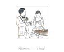 素敵な結婚式のお手伝いをします ウェディングイラスト 似顔絵 ウェルカムボード イメージ7