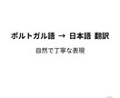 ポルトガル語→日本語翻訳しますます 日本在住の翻訳者が丁寧に対応します イメージ1