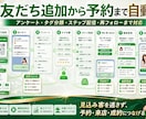 LINE公式Lステップで予約顧客管理を自動化します 導線設計からリッチメニューシナリオ配信・外部連携まで一括対応 イメージ2