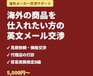 海外メーカーとの取引交渉を英文でサポートします 見積依頼・価格交渉・代理店の打診まで輸出入の実務経験者が対応 イメージ1