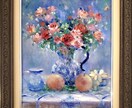 印象派のようなタッチのプロの画家が油絵を制作します サイズ:F6/額付/表紙絵/お部屋やオフィスに飾る絵/贈答品 イメージ6