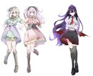 あなただけのキャラクターを制作します キャラデザ/立ち絵/SNSアイコン/配信用などに！ イメージ3