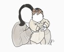 シンプルおしゃれな似顔絵アイコン描きます 【結婚式・SNS用に◎】思い出をイラストに残しませんか？♡ イメージ5