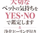 大切なペットの気持ちをYES・NO鑑定＆浄化します 大切なペットの心の声を届け、愛を込めて浄化ヒーリング♡ イメージ1