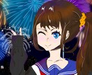 キャラのイラストなど描きます AIが描いたイラスト修正できます。 イメージ1