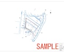 座標データから現況平面図・縦横断図を作成します SIMA/CSVデータから平面図・縦横断図を作成します。 イメージ1
