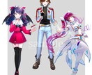 キャラデザ・立ち絵描きます 落ち着いた絵柄でデザインします！ イメージ1