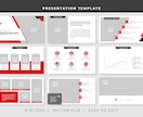 応援”スタイリッシュ”会社企業の資料デザインします プロのロゴデザイナーによるブランディング力のあるパワポ資料 イメージ2