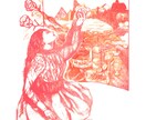 書籍装丁やMVに＊世界観を紡ぐ緻密イラスト描きます 独特の奥行きと幻想的な世界観を緻密なペン画で表現します イメージ1
