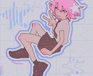 最短当日で地雷系やサブカル女子のイラスト描きます 初めての方も大歓迎！アイコンからキャラデザまで丁寧に対応 イメージ4