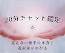 20分鑑定│相手の本音と近未来読み解きます 揺れる恋心などで不安定な気持ちの時に。リアルタイムでご対応。 イメージ1