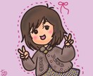 SNS等のゆるふわ似顔絵描きます 自分の分身みたい♪かわいい似顔絵イラストいかがですか？ イメージ2