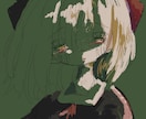 機械で描く手描きの質感。詩的な人物イラスト描きます あなたの「世界観」を、一枚の芸術へ。 イメージ4