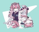 SNS用アイコンヘッダー・キャラデザ制作します 実績あり！デフォルメのイラスト大得意です！ イメージ8