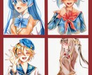 SNSアイコン/イラスト描きます アイコン、ヘッダー、一枚絵からVTuberなどのキャラデザ等 イメージ5