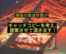 現役の放送作家がキャッチコピー７案提案します ブログタイトル、キャッチフレーズ、商品名など。相談願います イメージ1