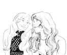 手描き風のシンプルイラスト描きます アイコンやプレゼントなど思い出に残る一点物が欲しい方へ イメージ1