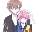 夢絵も可！可愛く目を惹くSNSアイコン描きます 最短1日！美少女やあなたの推しと一緒のあなただけのアイコン イメージ9