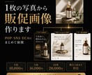 1枚の写真から販促画像を作ります POP・SNS・EC用にまとめて展開 イメージ1