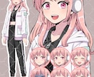 カラフルなアニメ絵風イラスト描きます SNSアイコン、キャラデザ、立ち絵など幅広く制作します イメージ4
