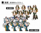 企業/個人OK！ポップなデフォルメキャラ作ります 擬人化もOK！目を引くキャラクターを生み出します！ イメージ2