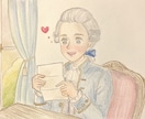 色鉛筆でロココイラストを描きます クラシカルなら任せてください！ロココ好きな方お待ちしてます！ イメージ6