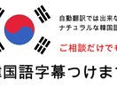 韓国語で字幕つけます あなたの動画を韓国デビューさせよう イメージ1