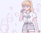 おしゃれな女の子のイラストを作ります SNSのアイコンなど、さまざまなイラストかきます！ イメージ6