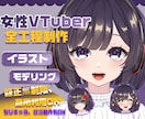 残り2名限定！女性男性Vデビューモデルを制作します 企業並！8つ表情！7.5万円一括制作！著作権譲渡！修正無制限 イメージ1