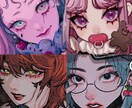アイコン・ヘッダー・1枚絵・キャラ作成お描きします SNSのアイコンやサムネイル表紙等など幅広くご対応致します！ イメージ4