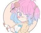 ミニキャラ枠越えアイコン描きます アイコンにすると映える枠越えイラストを描きます！ イメージ2