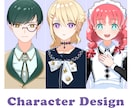 キャラクターデザインをいたします 可愛い、中性的なキャラが好きな方はぜひおまかせください イメージ1