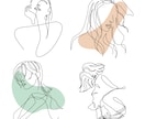 想いを、線でつなぐ一筆書きイラスト描きます 華奢でシンプルだけどどこかおしゃれ。 イメージ10