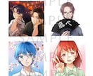 無料修正無制限！】アイコン、ヘッダー制作いたします 貴方だけの一枚を。低予算で美しいイラストをお届け。 イメージ4