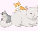 うちの子大歓迎！いろんな絵柄で動物を描きます アイコン/グッズ/似顔絵/ギフトなんでもご相談ください！ イメージ2