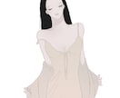 耽美でアンニュイな人物イラストを描きます 主に女性、少女。どこか繊細で美麗な人物をお描きいたします。 イメージ4