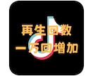 tiktokの再生回数一万回増やします バズへの第一歩をお手伝いさせて頂きます！ イメージ1