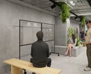 オフィス・店舗3Dパースをリアルに表現しますます 図面があれば短納期で対応可能です。動画制作もご相談可。 イメージ6