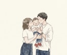 写真を元にイラストを描きます お子様、ファミリー、ウェディングなど、全てに対応しています。 イメージ5
