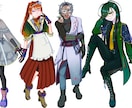 全身立ち絵描きます TRPGをはじめとしたキャラクター立ち絵(戦闘差分など対応) イメージ3