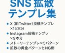 SNS拡散テンプレを提供します X・Instagram対応！拡散率を上げる即使える型集 イメージ1